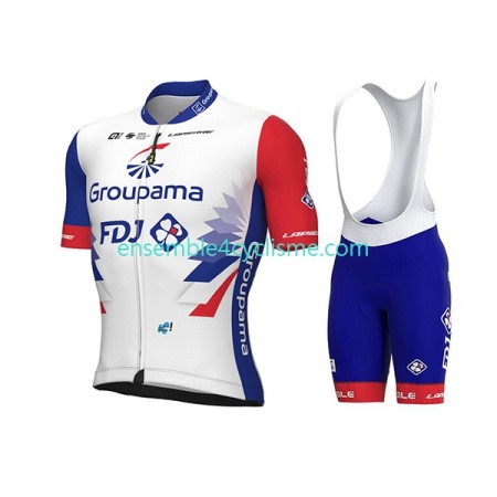 Tenue Maillot + Cuissard à Bretelles 2022 Groupama-FDJ N001